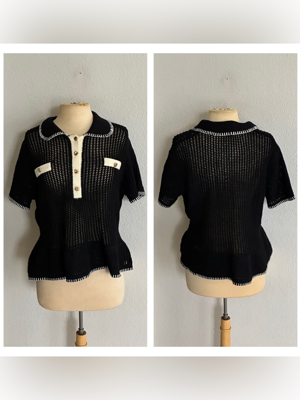 Adrianna Papell peplum sweater